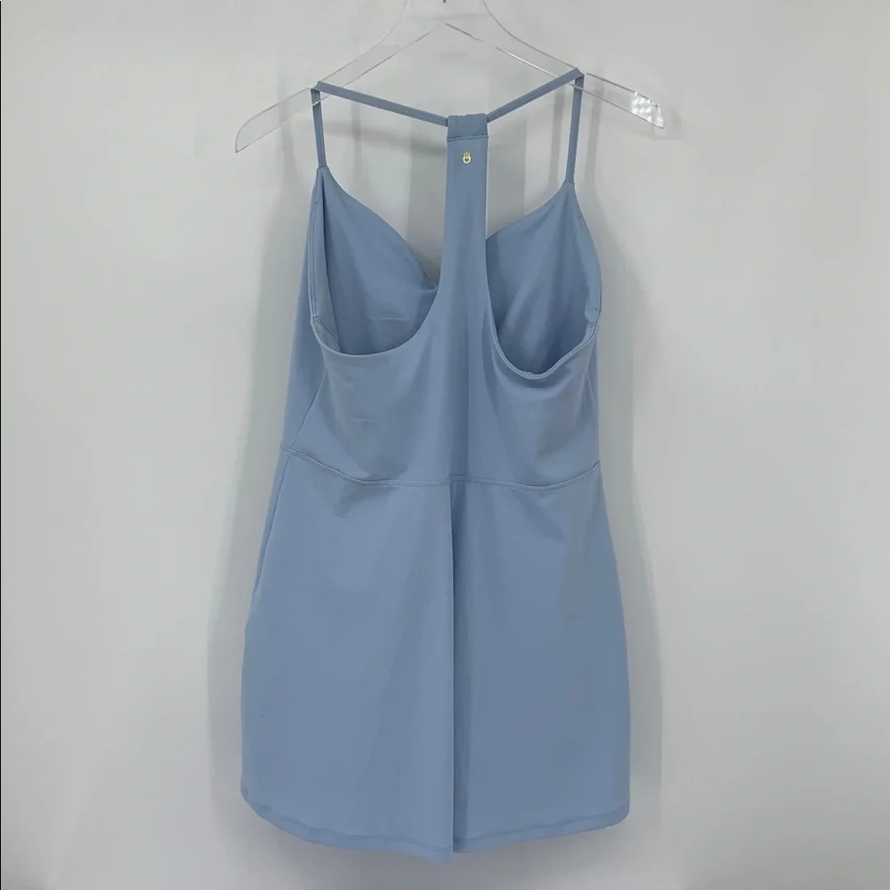 Spiritual Gangster Jet active dress blue skort shorts tennis racerback new L